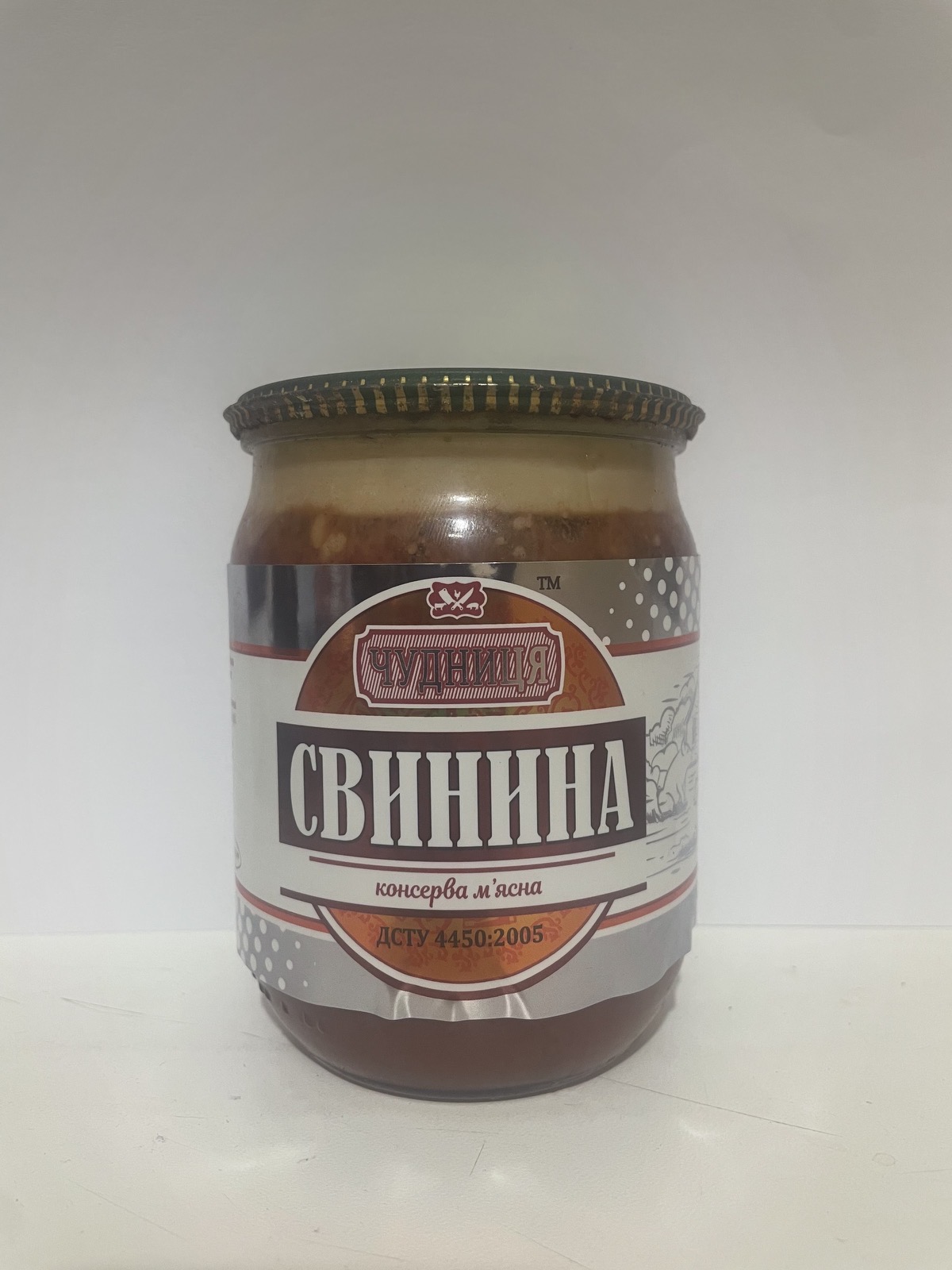 Консерва м'ясна Свинина тушкована ТМ "Чудниця"